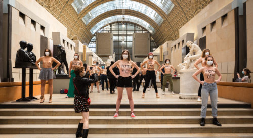 Les Femen au Musée d'Orsay après des discriminations sexistes